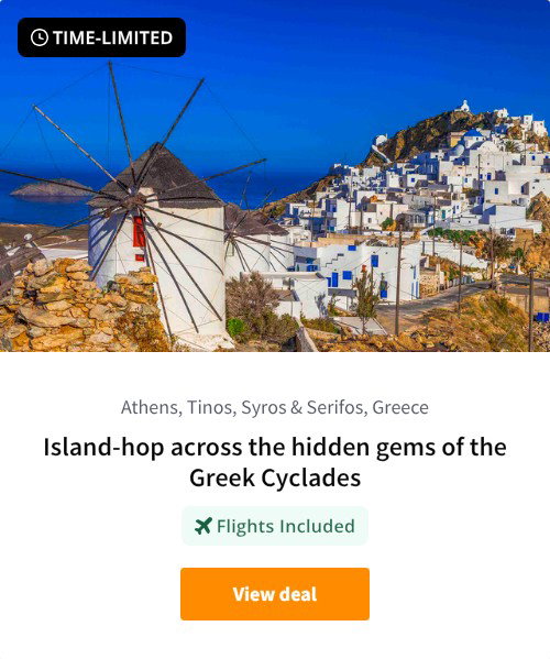 Island-hop across the hidden gems of the Greek Cyclades