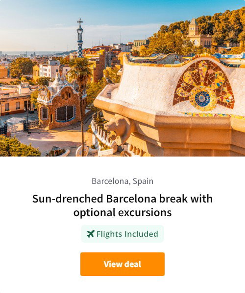 Sun-drenched Barcelona break with optional excursions