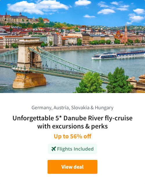 Unforgettable 5* Danube River fly-cruise with excursions &amp; perks