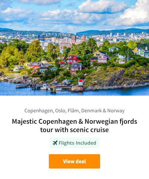 Majestic Copenhagen &amp; Norwegian fjords tour with scenic cruise