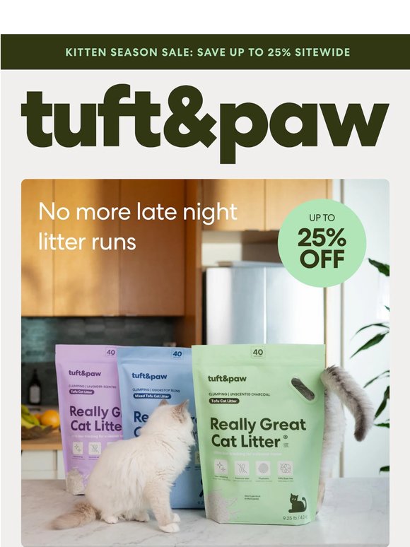 Never run out of litter again.