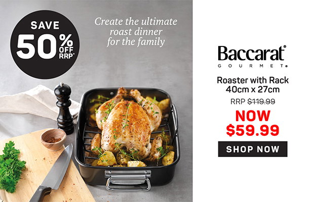 Baccarat Gourmet Roaster with Rack 40cm x 27cm