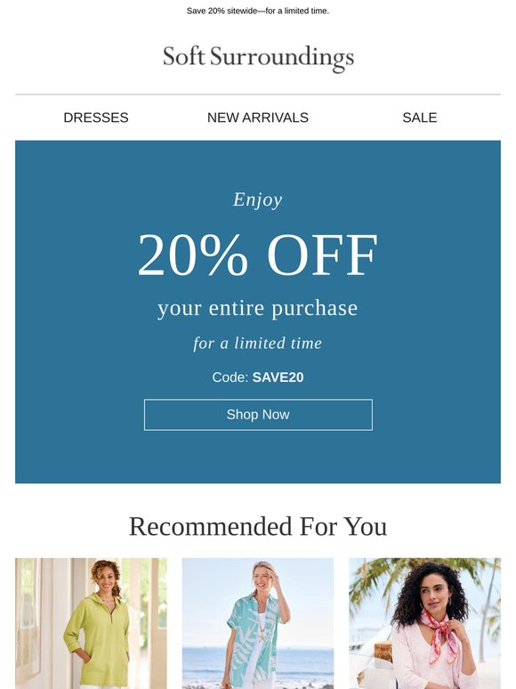 Take 20% Off Your Entire Order