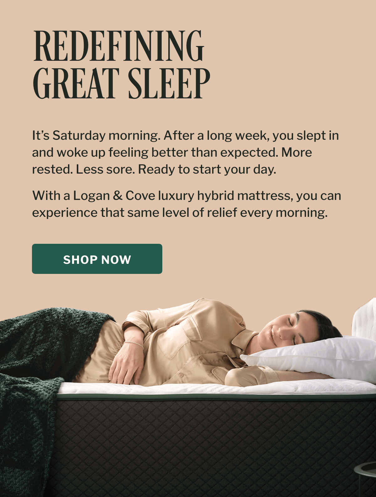 Redefining great sleep.