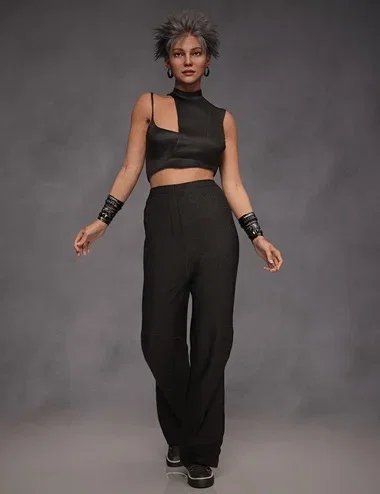 Oversized Pants Outfit for Genesis 9