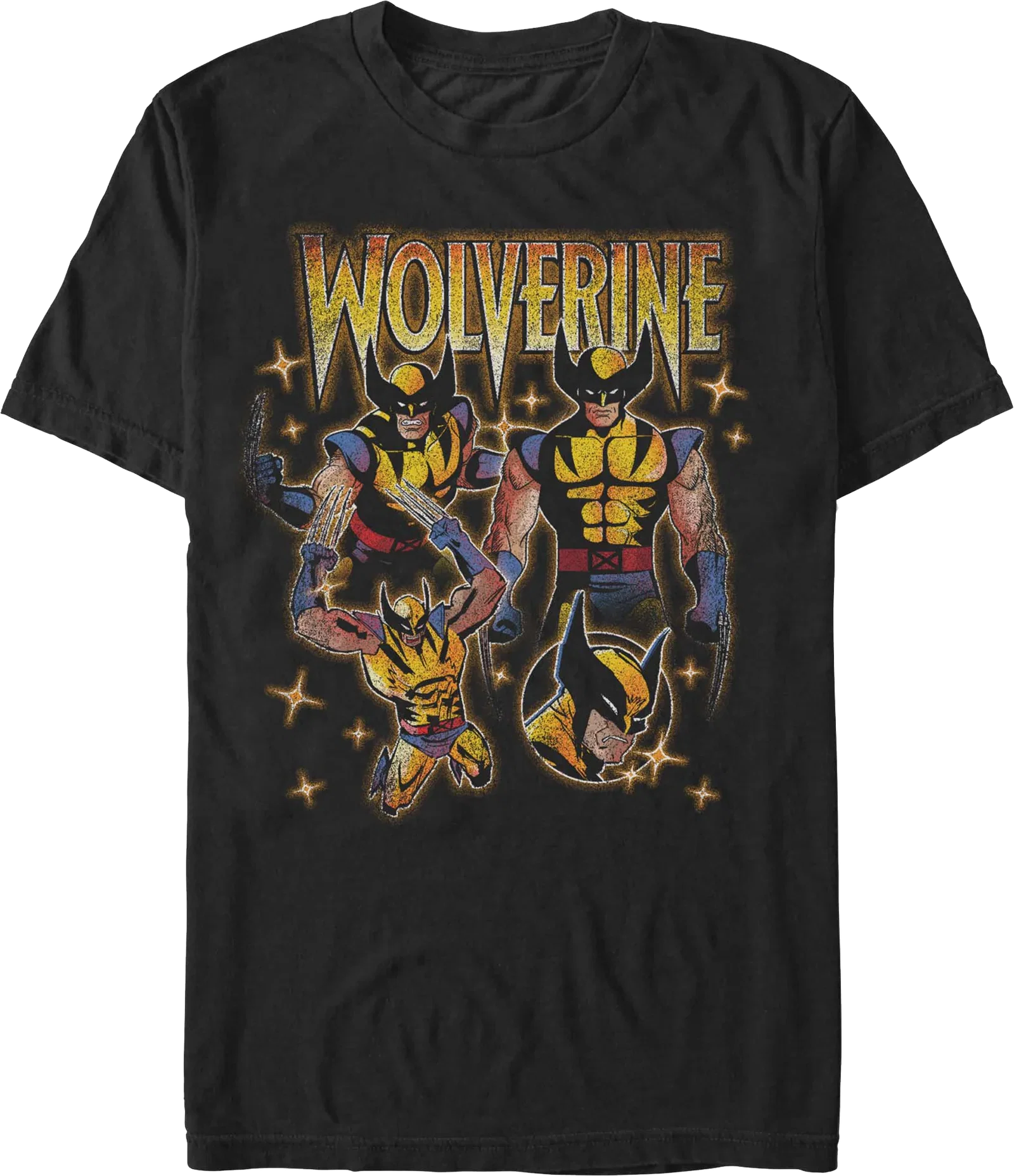 Wolverine Starry Collage Marvel Comics T-Shirt