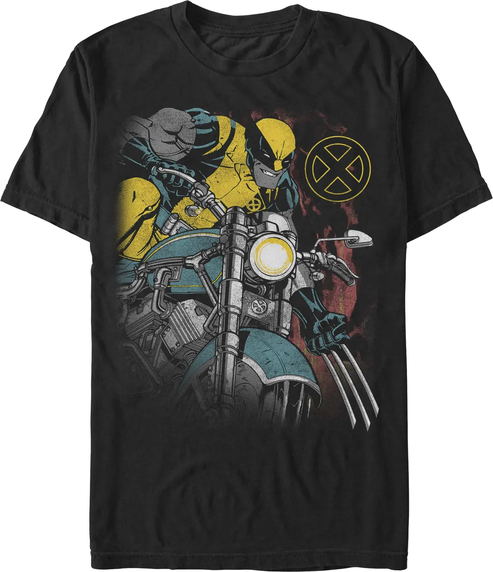 Wolverine Motorcycle Marvel Comics T-Shirt