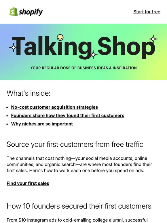 🛒 Where to find your first customers
