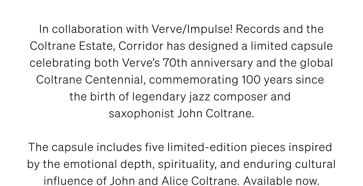 Corridor for Verve/Impulse! Records | [SHOP NOW]