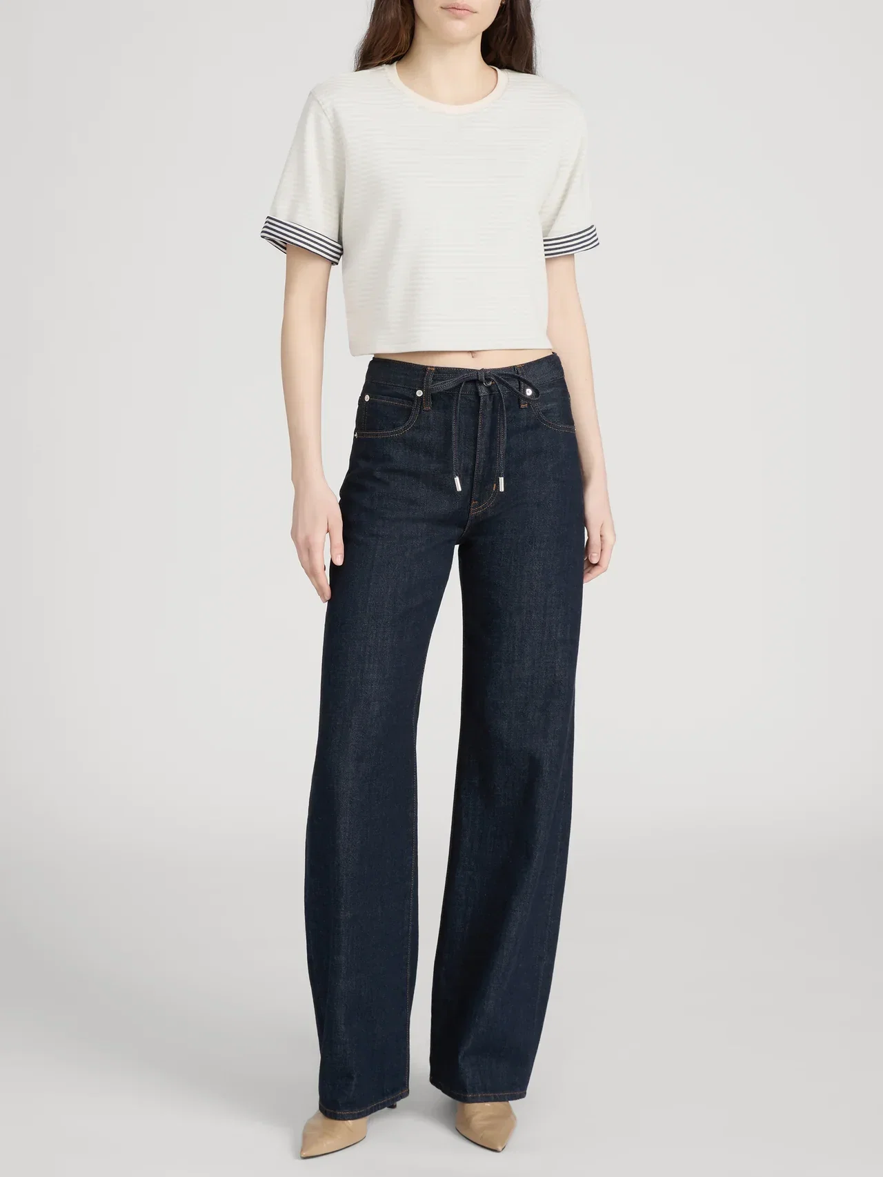 Image of The Off Duty Drawstring Bow - Rinse