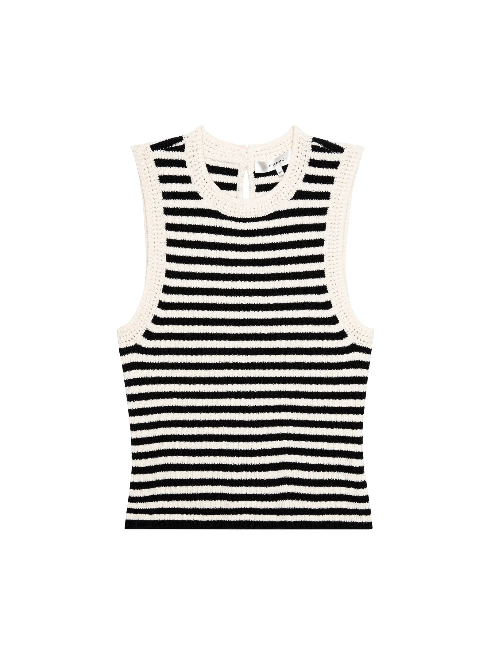 Image of The Costal Stripe Tank - Cream Multi