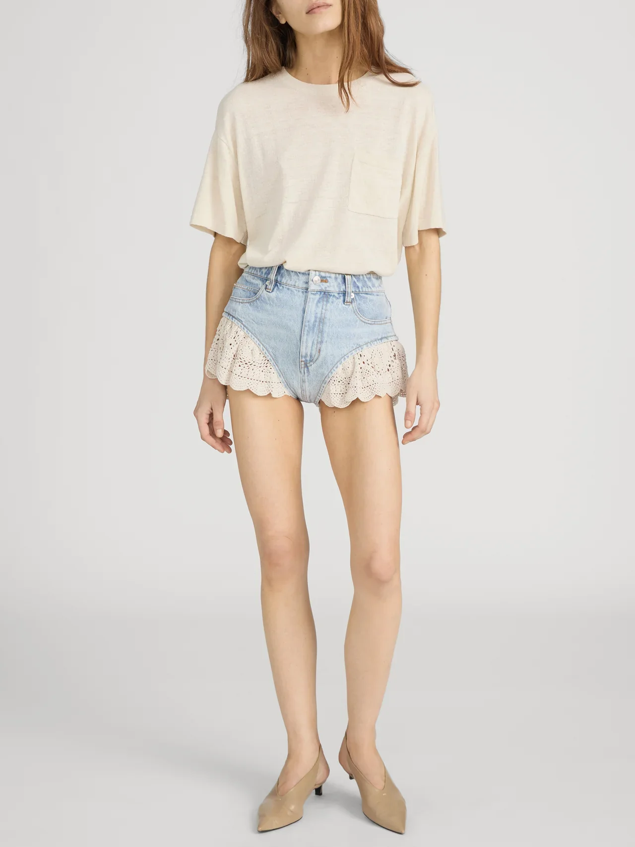 Image of  The Crochet Ruffle Short - Outlaw