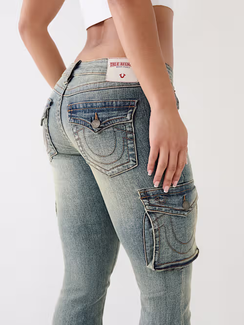 SHOP BECCA LOW RISE CARGO BOOTCUT
