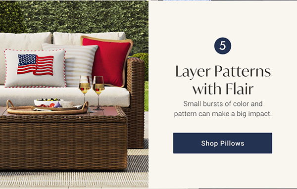 Layer Patterns with Flair | Shop Pillows >