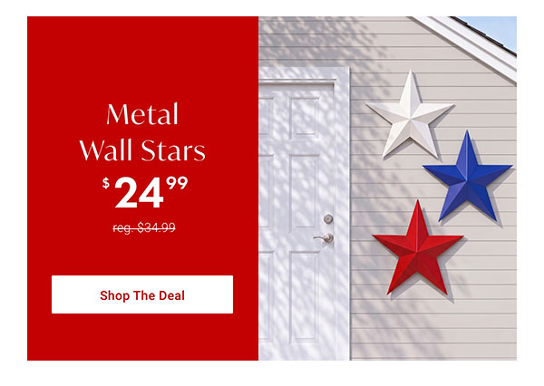 $24.99 Metal Wall Stars | Shop the Deal >