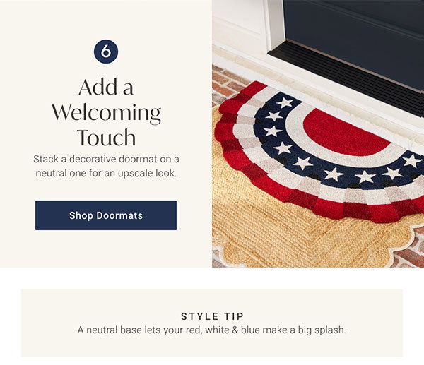 Add a Welcoming Touch | Shop Doormats >