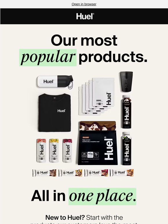Your first Huel order? Sorted 📦