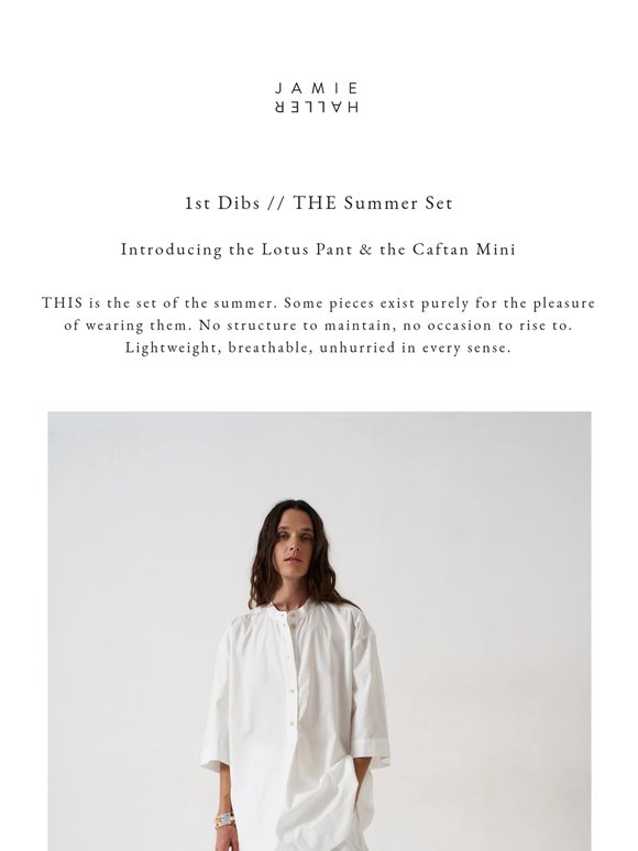1st Dibs // Le Chic Set - Introducing the Lotus Pant & Caftan Mini