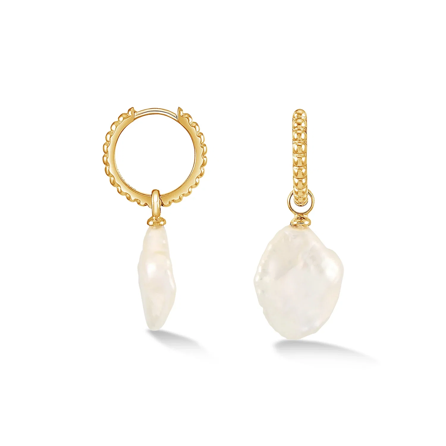 Image of Timeless Keshi Pearl Hoops