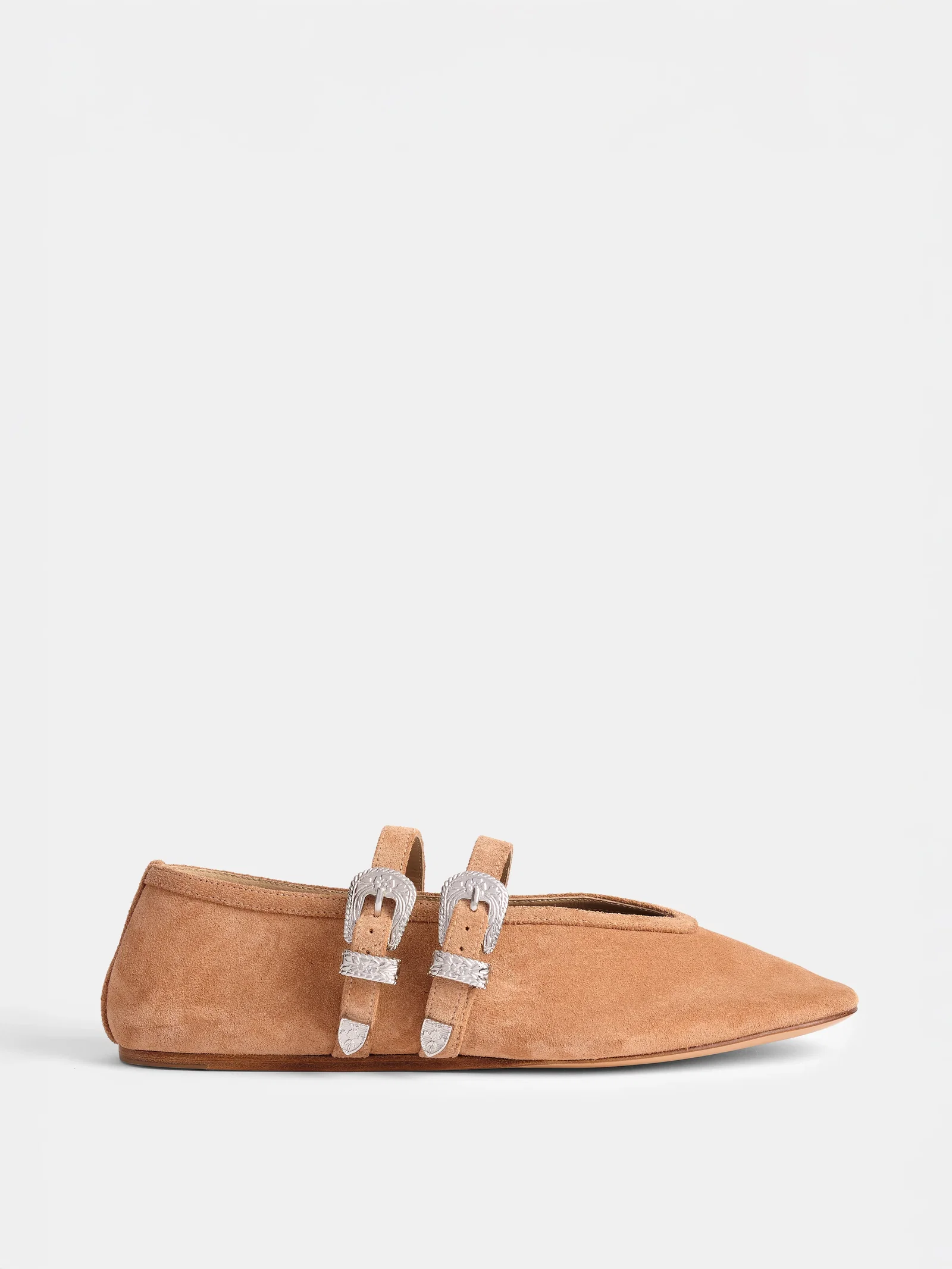 Image of Ballet Claudia Slipper / Siena Suede