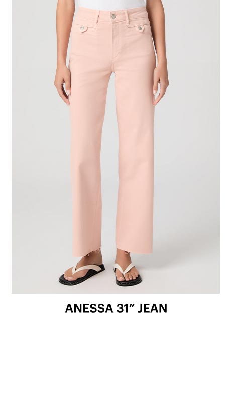Anessa 31" Wide Leg Jean in Vintage Sunset Peach.