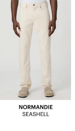 Normandie 34" Straight Jean in Seashell.