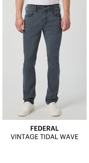 Transcend Federal 32" Slim Straight Jean in Vintage Tidal Wave.