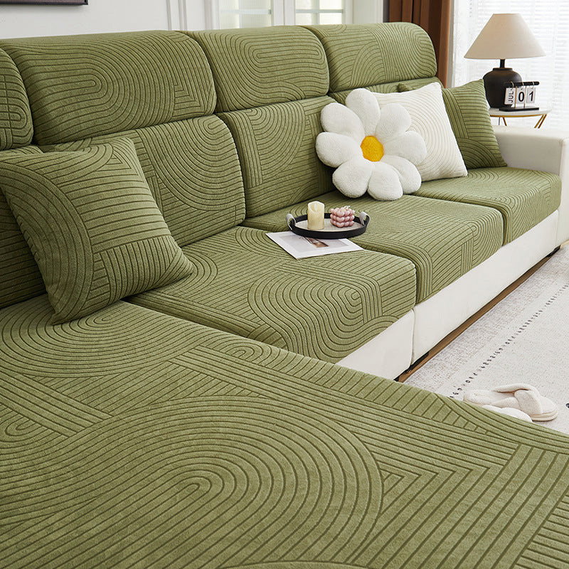 FlowLine Harmony Stretch Sofa Cover – Anti-Scratch, Full-Cover Pet Protector
