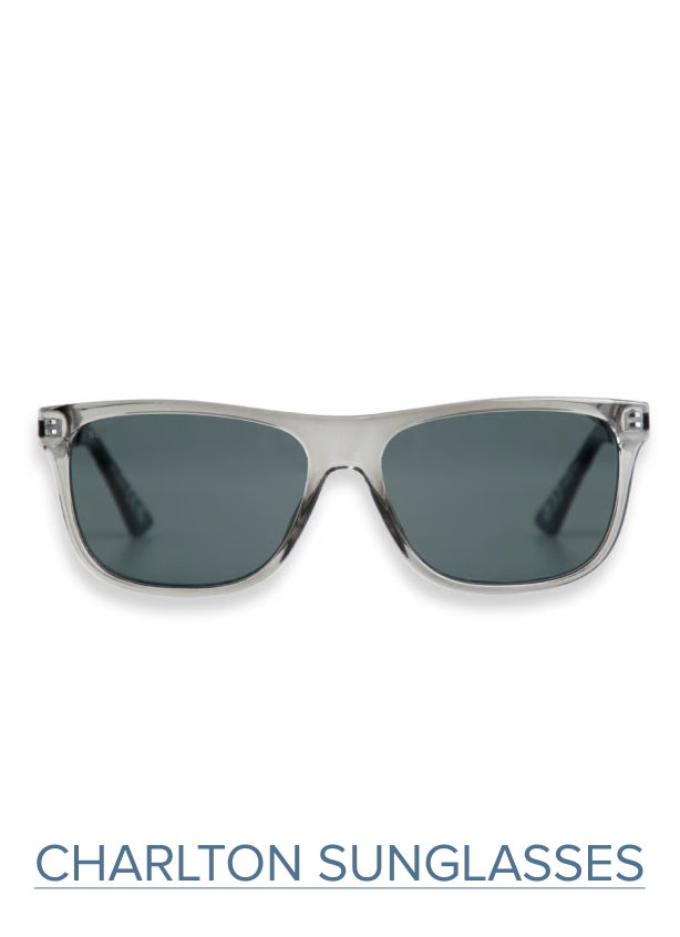Charlton Rectangular Sunglasses Gunmetal