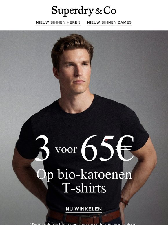 3 voor €65 | T-shirts voor de zomer