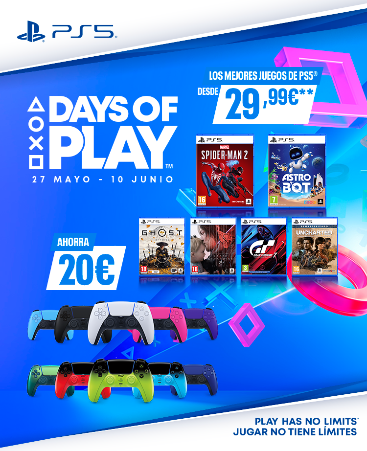 DAYS OF PLAY. 27 DE MAYO AL 10 DE JUNIO