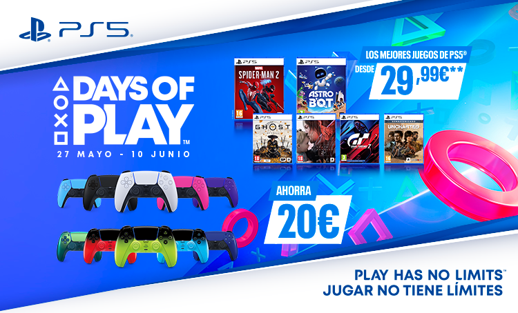 DAYS OF PLAY. 27 DE MAYO AL 10 DE JUNIO