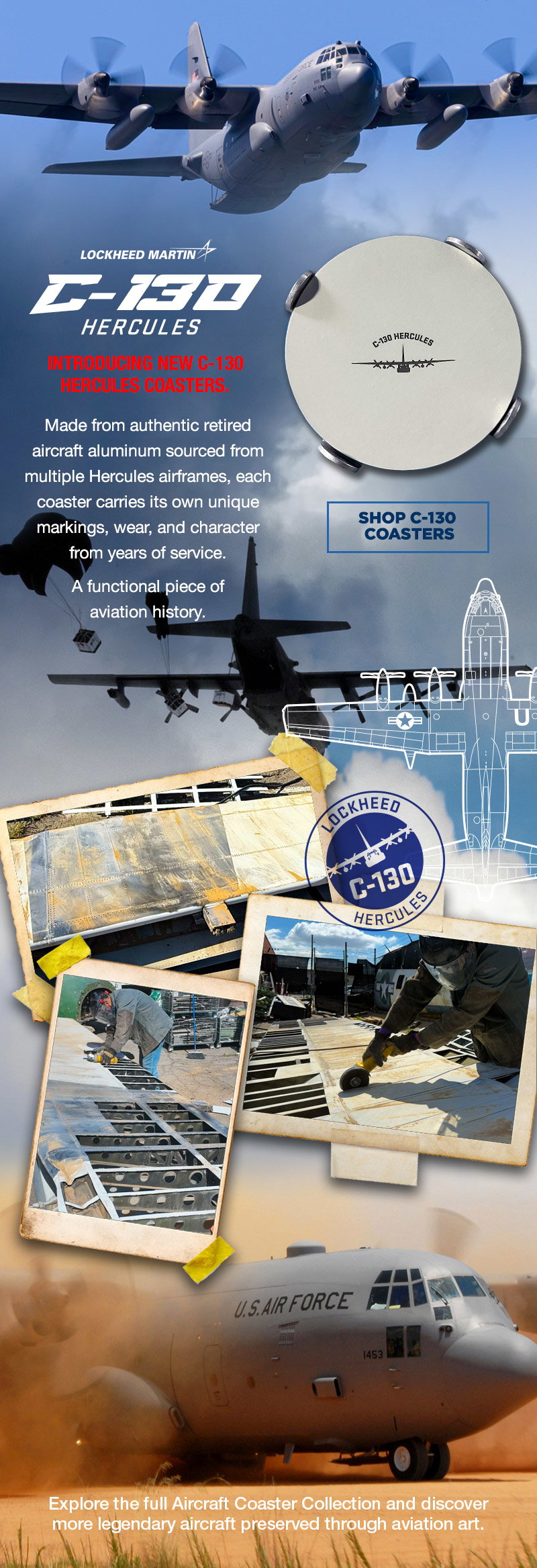 New Release! C-130 Hercules Coasters