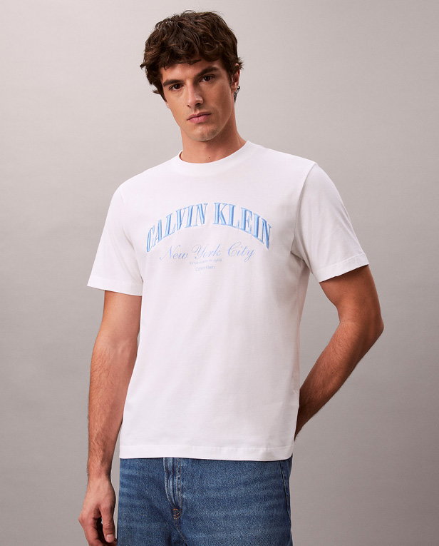 EMBROIDERED NYC LOGO T-SHIRT