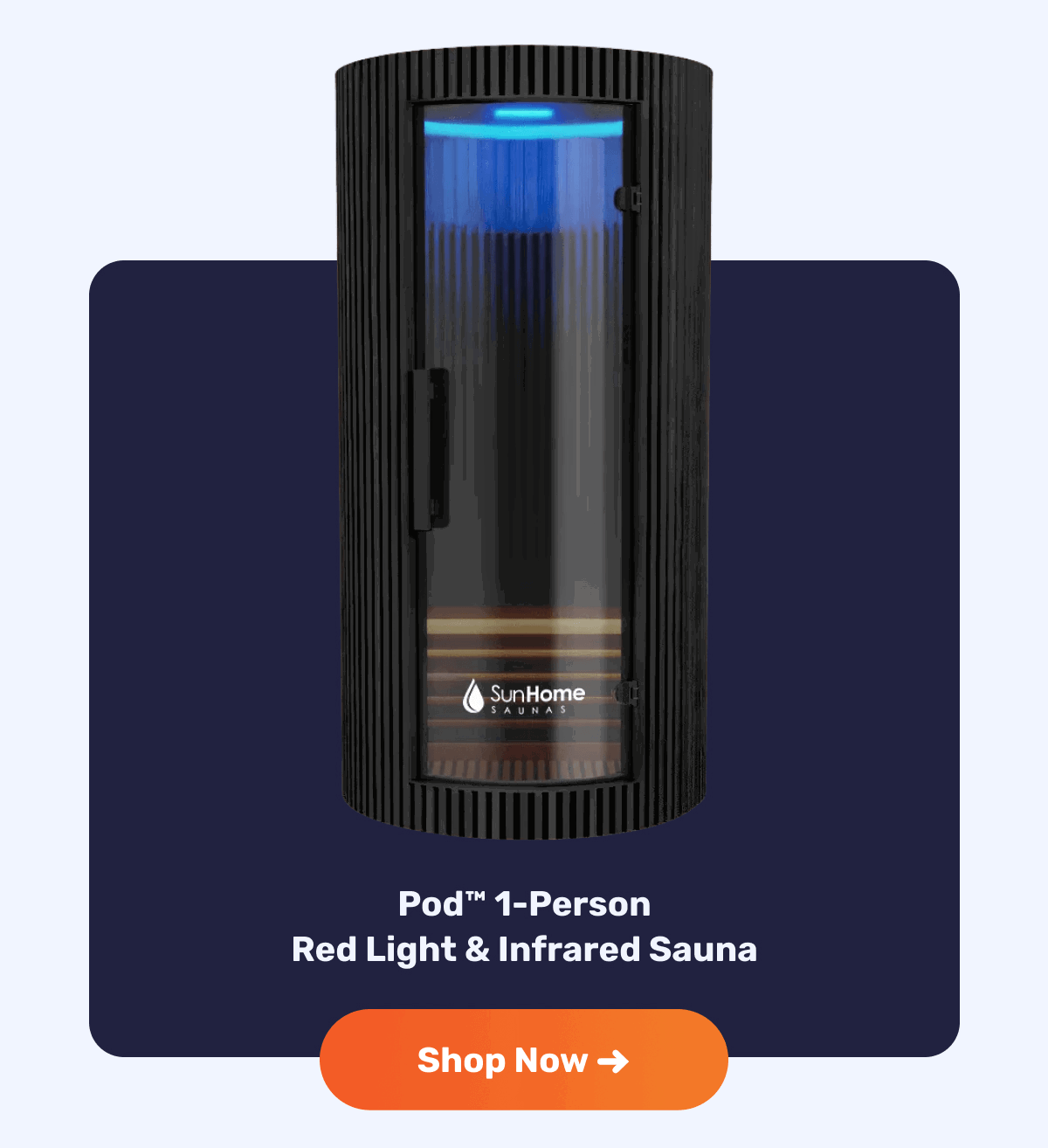 Pod™ 1-Person Red Light & Infrared Sauna | Shop Now ➜