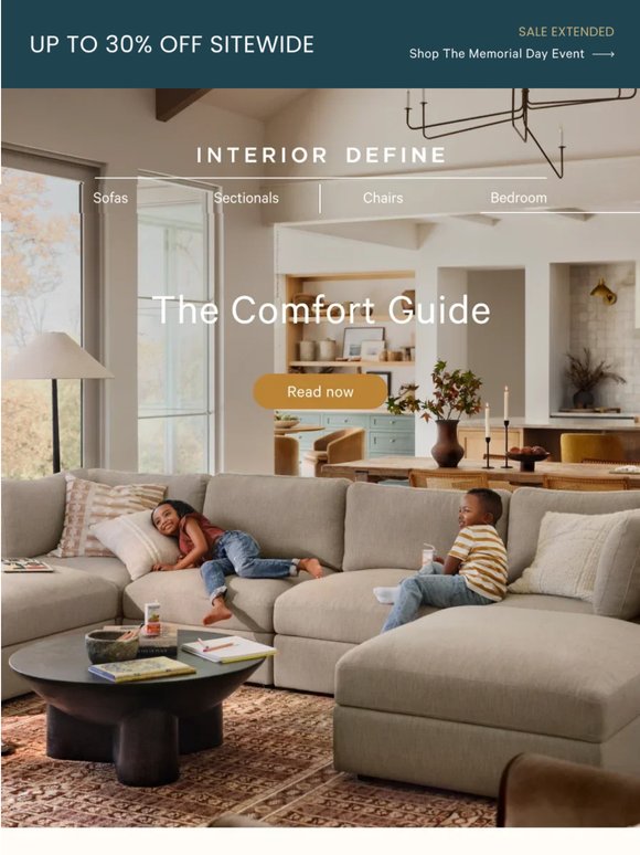 Comfort is personal. So is your sofa