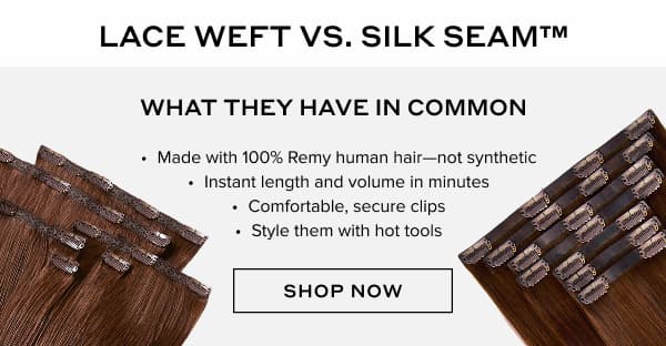 Lace weft vs. silk seam 