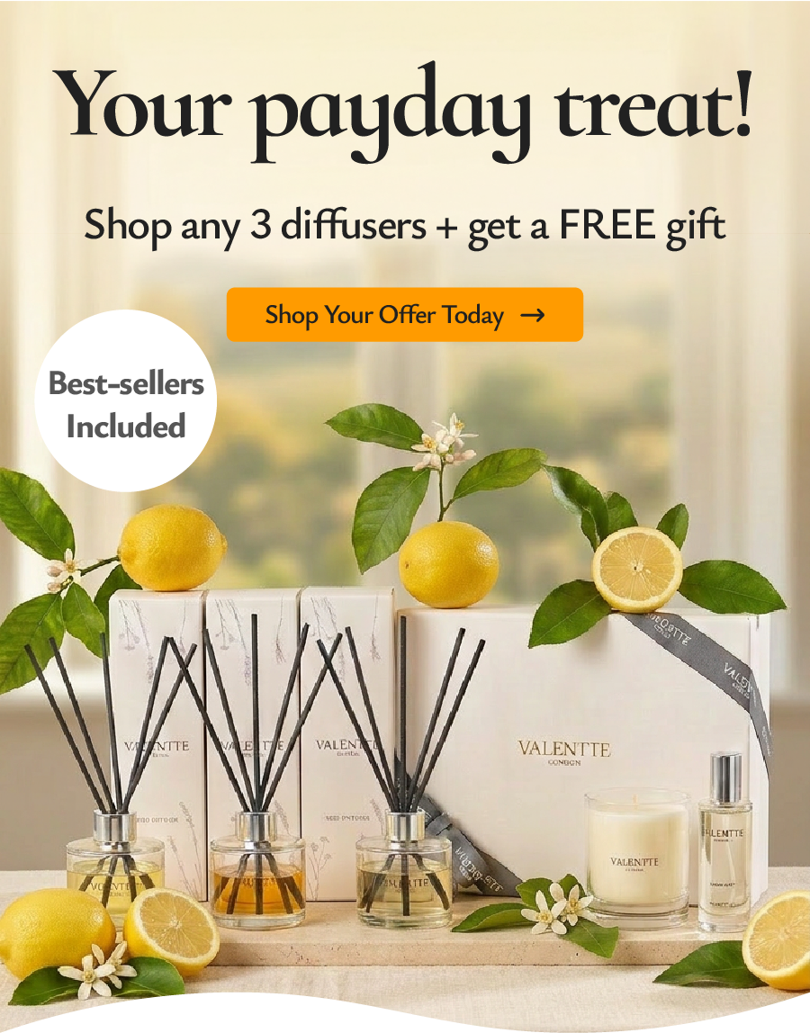 Your payday treat: any 3 diffusers + FREE Gift