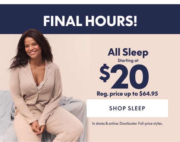 Sleep starting at $20