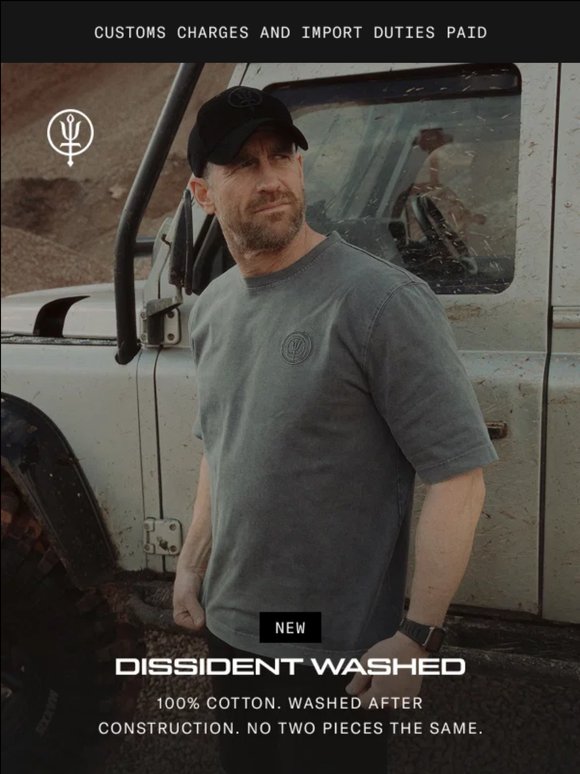 The Dissident Washed range
