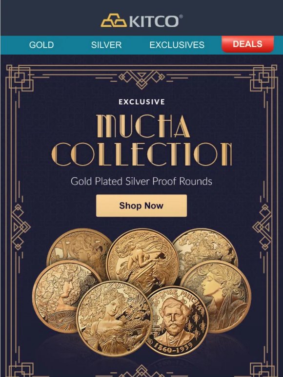 Exclusive Alphonse Mucha Silver Round Collection