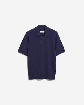 BOUCLE STRICKPOLOSHIRT