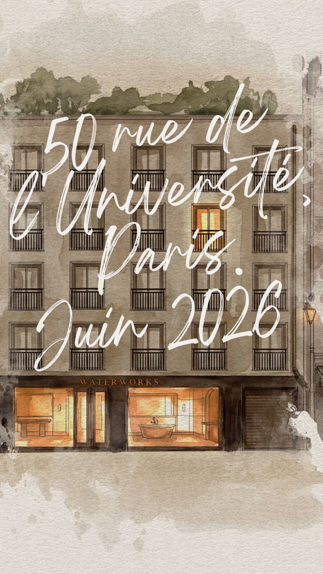 50 rue de l'Universite, Paris. Juin 2026.