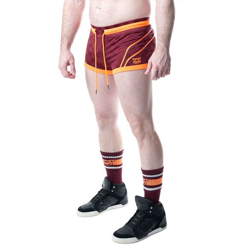 Nasty Pig Rival Trunk Short - Burgundy/Vibrant Orange