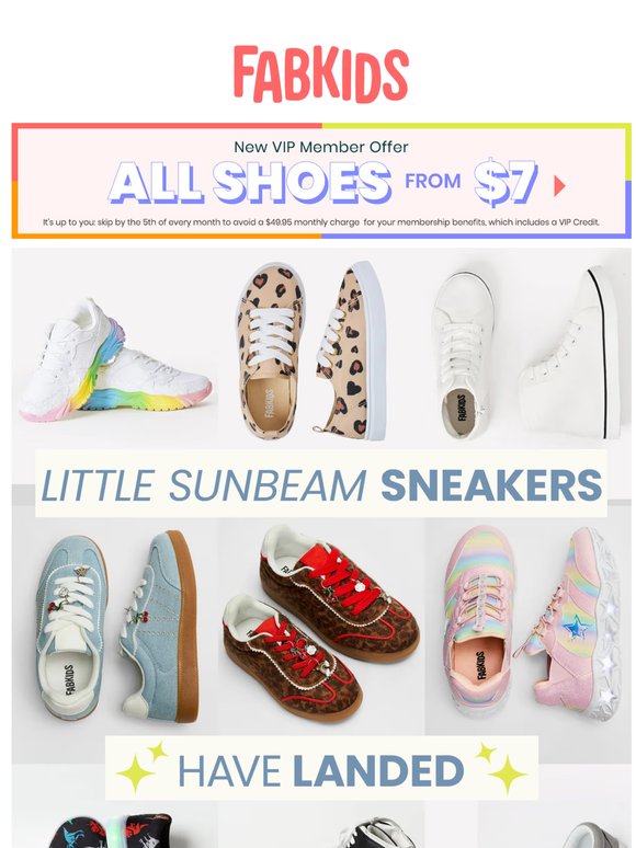 Sneakers from $7 for — 👟☀️