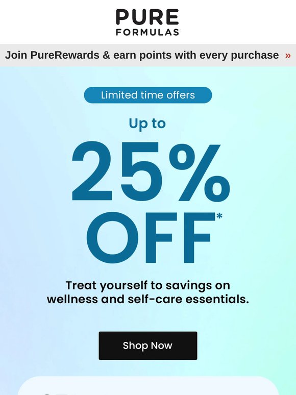 Save up to 25% on wellness and self-care favorites 🛍️