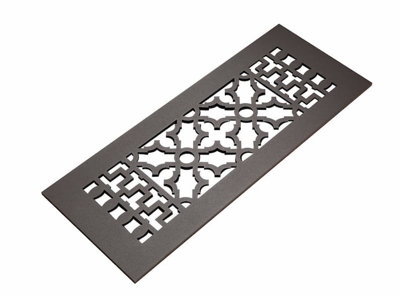 Scroll Metal Grille in Oil Rubbed Bronze