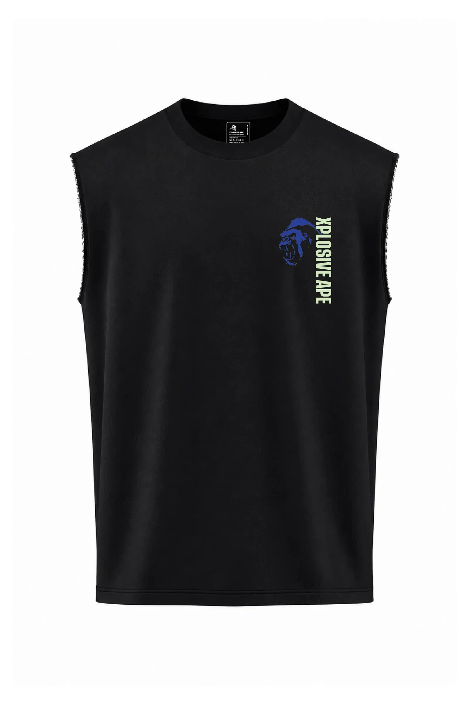Image of XAPE Raw Form Oversized Vest - Black