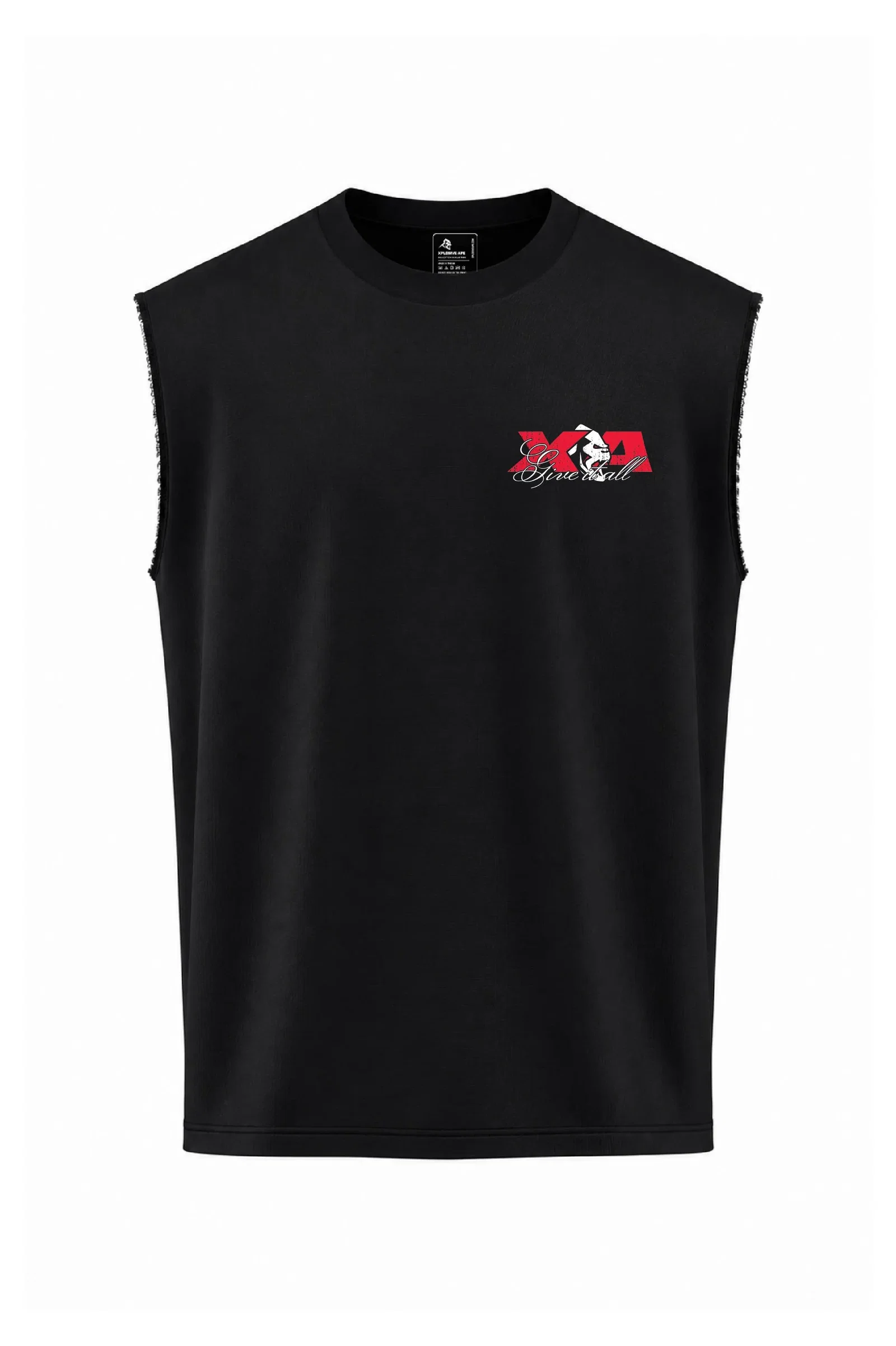 Image of XAPE Primal Grind Oversized Vest - Black