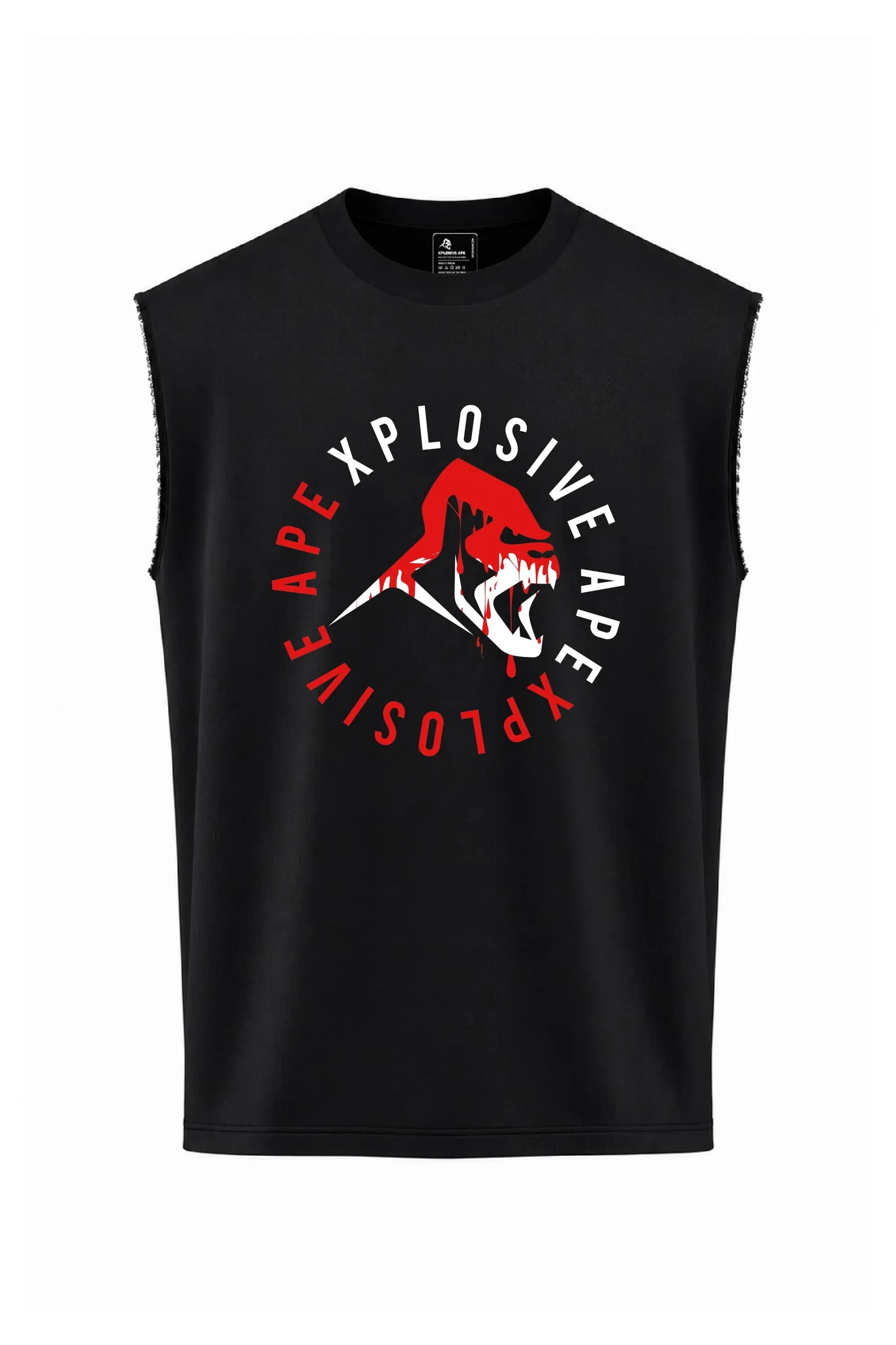 Image of XAPE Bloodshed Oversized Vest - Black